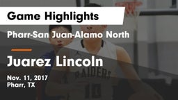 Pharr-San Juan-Alamo North  vs Juarez Lincoln Game Highlights - Nov. 11, 2017