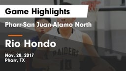 Pharr-San Juan-Alamo North  vs Rio Hondo Game Highlights - Nov. 28, 2017