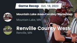 Recap: Mountain Lake Area-Comfrey Wolverines vs. Renville County West  2023