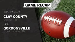 Recap: Clay County  vs. Gordonsville  2016