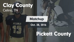 Matchup: Clay County vs. Pickett County 2016