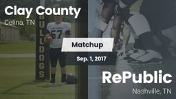 Matchup: Clay County vs. RePublic  2017