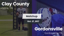 Matchup: Clay County vs. Gordonsville  2017