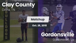 Matchup: Clay County vs. Gordonsville  2018