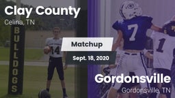 Matchup: Clay County vs. Gordonsville  2020
