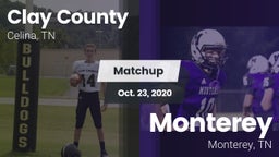 Matchup: Clay County vs. Monterey  2020