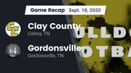 Recap: Clay County vs. Gordonsville  2020