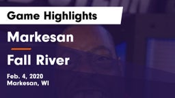 Markesan  vs Fall River Game Highlights - Feb. 4, 2020