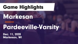 Markesan  vs Pardeeville-Varsity Game Highlights - Dec. 11, 2020