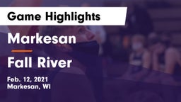 Markesan  vs Fall River Game Highlights - Feb. 12, 2021