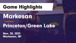 Markesan  vs Princeton/Green Lake  Game Highlights - Nov. 28, 2023