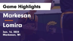 Markesan  vs Lomira  Game Highlights - Jan. 16, 2024