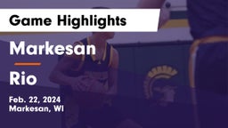 Markesan  vs Rio  Game Highlights - Feb. 22, 2024