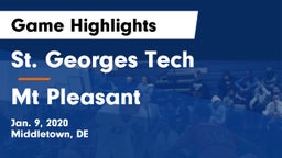 St. Georges Tech  vs Mt Pleasant Game Highlights - Jan. 9, 2020