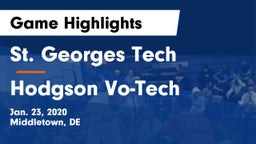 St. Georges Tech  vs Hodgson Vo-Tech  Game Highlights - Jan. 23, 2020