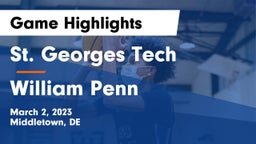 St. Georges Tech  vs William Penn  Game Highlights - March 2, 2023