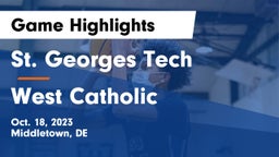 St. Georges Tech  vs West Catholic  Game Highlights - Oct. 18, 2023