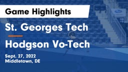 St. Georges Tech  vs Hodgson Vo-Tech  Game Highlights - Sept. 27, 2022