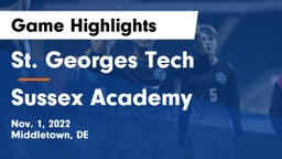 St. Georges Tech  vs Sussex Academy Game Highlights - Nov. 1, 2022