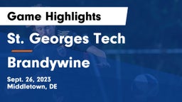 St. Georges Tech  vs Brandywine Game Highlights - Sept. 26, 2023