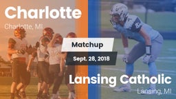Matchup: Charlotte High vs. Lansing Catholic  2018