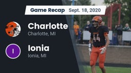 Recap: Charlotte  vs. Ionia  2020