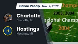 Recap: Charlotte  vs. Hastings  2022