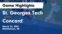 St. Georges Tech  vs Concord  Game Highlights - March 26, 2024