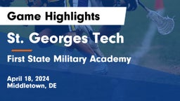 St. Georges Tech  vs First State Military Academy Game Highlights - April 18, 2024