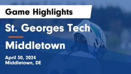St. Georges Tech  vs Middletown  Game Highlights - April 30, 2024