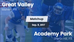 Matchup: Great Valley High vs. Academy Park  2017
