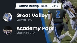 Recap: Great Valley  vs. Academy Park  2017