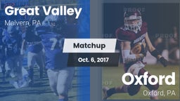 Matchup: Great Valley High vs. Oxford  2017