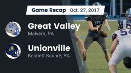Recap: Great Valley  vs. Unionville  2017