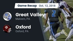 Recap: Great Valley  vs. Oxford  2018