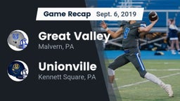 Recap: Great Valley  vs. Unionville  2019