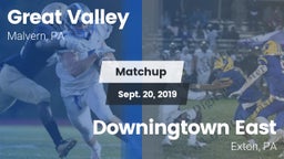 Matchup: Great Valley High vs. Downingtown East  2019