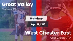 Matchup: Great Valley High vs. West Chester East  2019