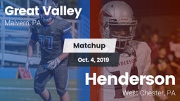 Matchup: Great Valley High vs. Henderson  2019