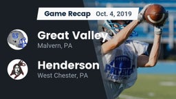 Recap: Great Valley  vs. Henderson  2019