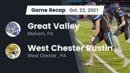 Recap: Great Valley  vs. West Chester Rustin  2021