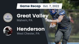 Recap: Great Valley  vs. Henderson  2022