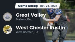 Recap: Great Valley  vs. West Chester Rustin  2022