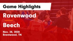 Ravenwood  vs Beech  Game Highlights - Nov. 28, 2020