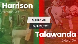 Matchup: Harrison  vs. Talawanda  2017