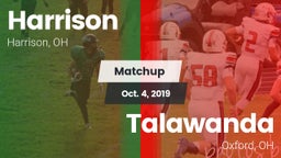 Matchup: Harrison  vs. Talawanda  2019