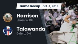 Recap: Harrison  vs. Talawanda  2019