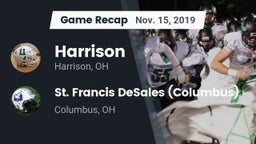 Recap: Harrison  vs. St. Francis DeSales  (Columbus) 2019