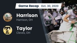 Recap: Harrison  vs. Taylor  2020