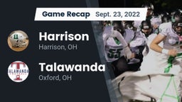 Recap: Harrison  vs. Talawanda  2022
